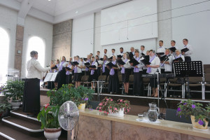 Совместный хор в ц."Христос для всех", г. Солигорск