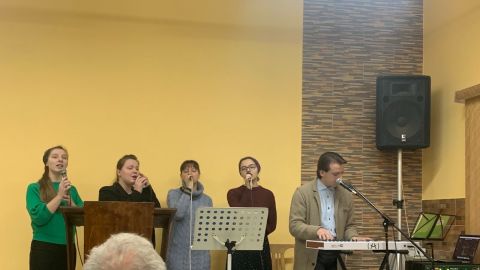 Участие в служении в г.п. Городея