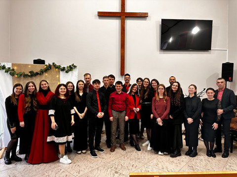 Молодёжный хор в ц. "Божьей милости", г. Заславль